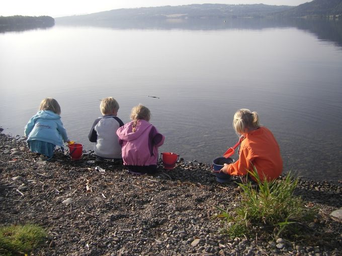 5 årsklubben er på strandtur.